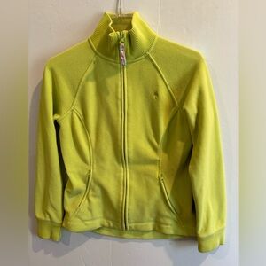 LILLY PULITZER Green Full Zip Fleece JACKET XS